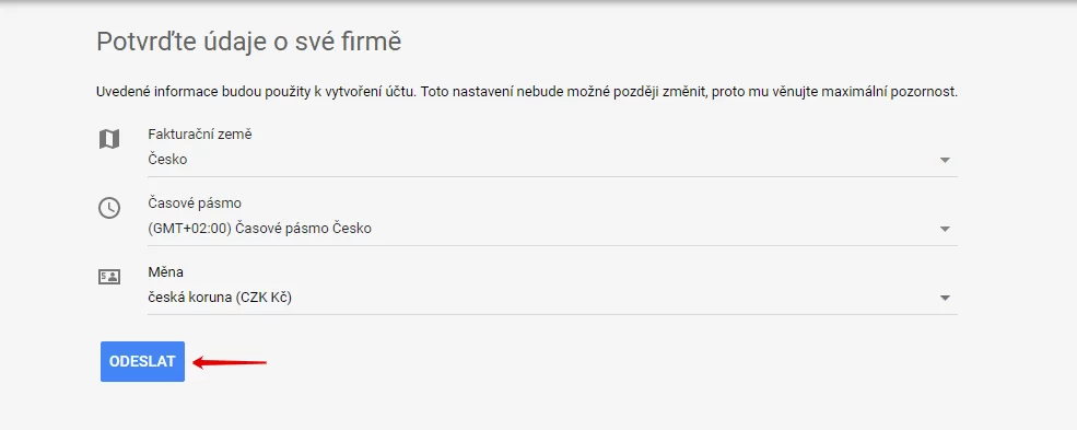 Jak správně psat PR články / SEO články – zjistěte, co jsou zač obrázek 12 Přihlášení do Google AdWords. Krok 3
