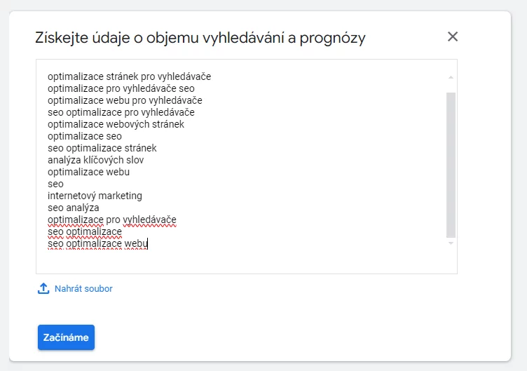 Analýza klíčových slov obrázek 182 Analýza klíčových slov obrázek 181